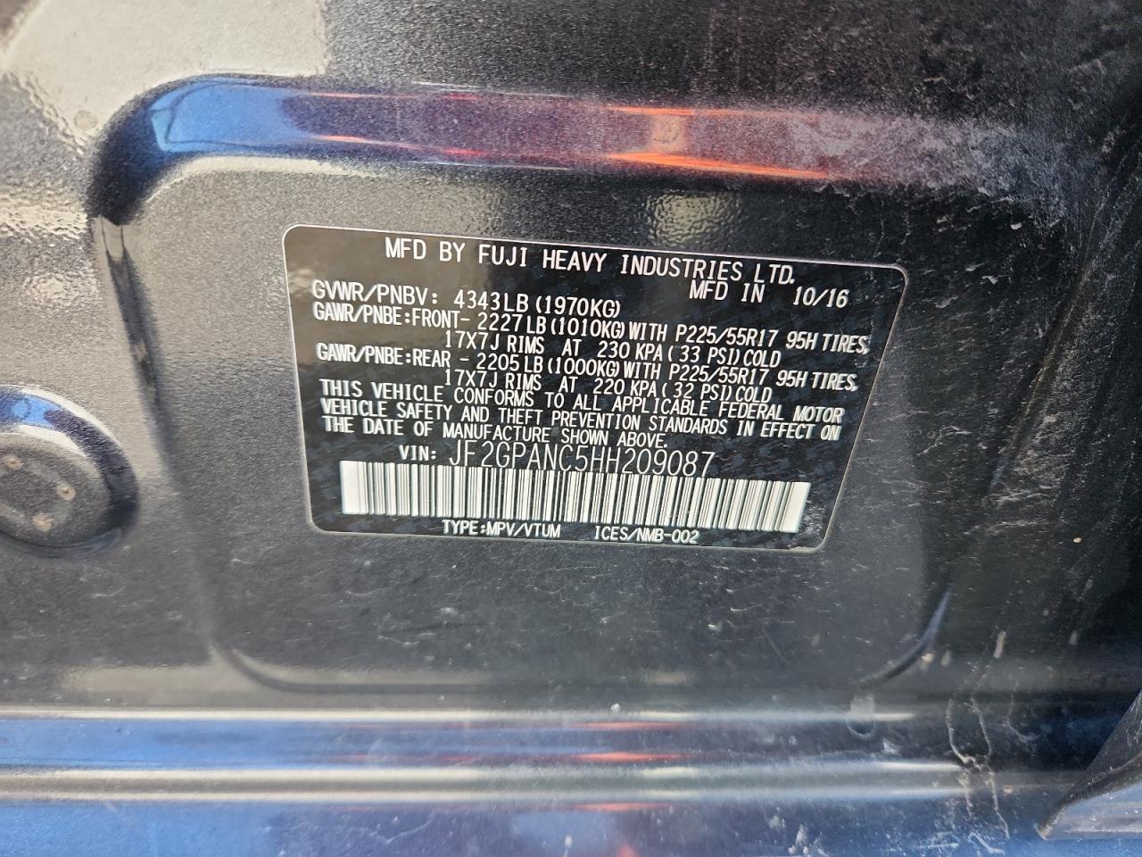 2017 SUBARU Crosstrek