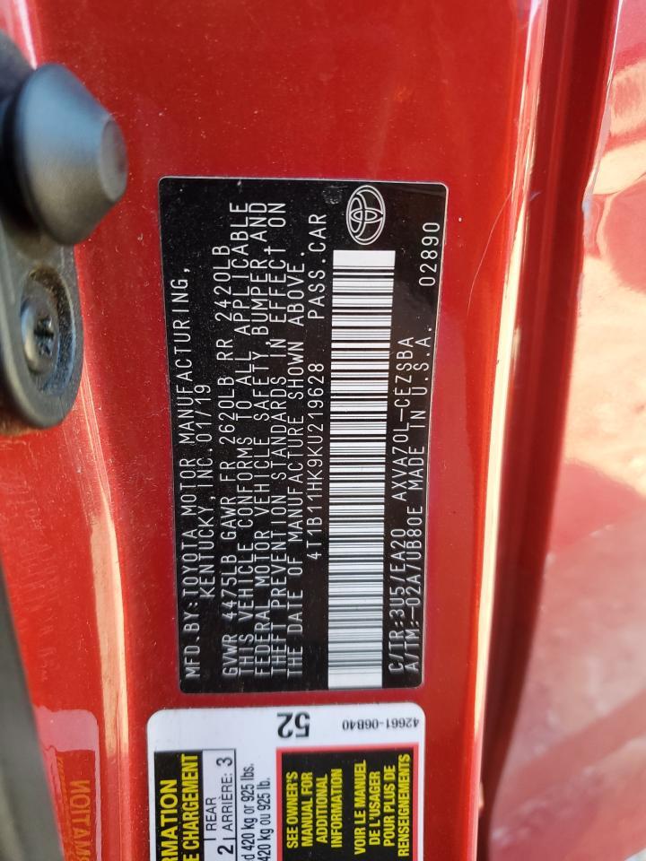 2019 TOYOTA CAMRY