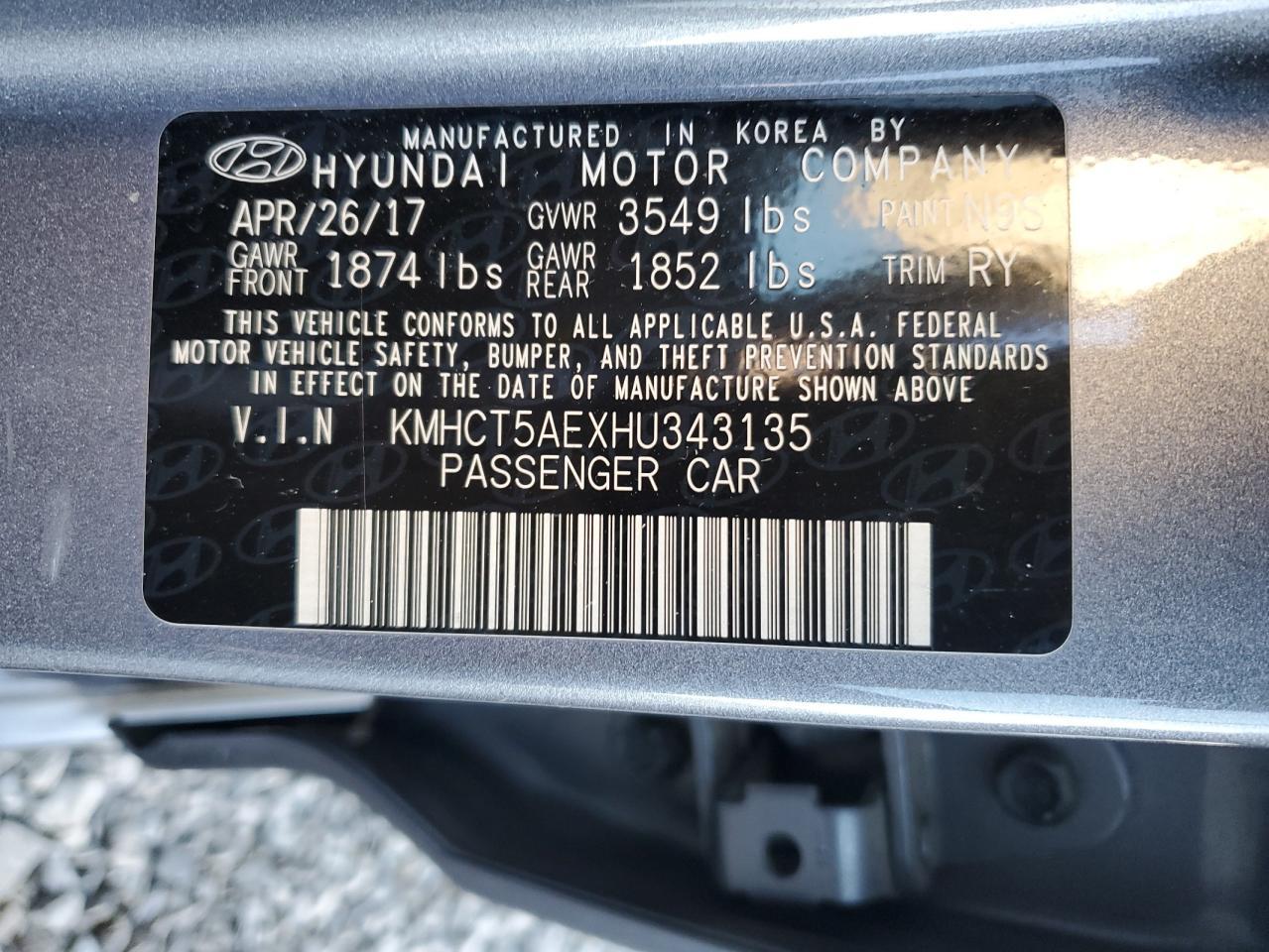 2017 HYUNDAI ACCENT