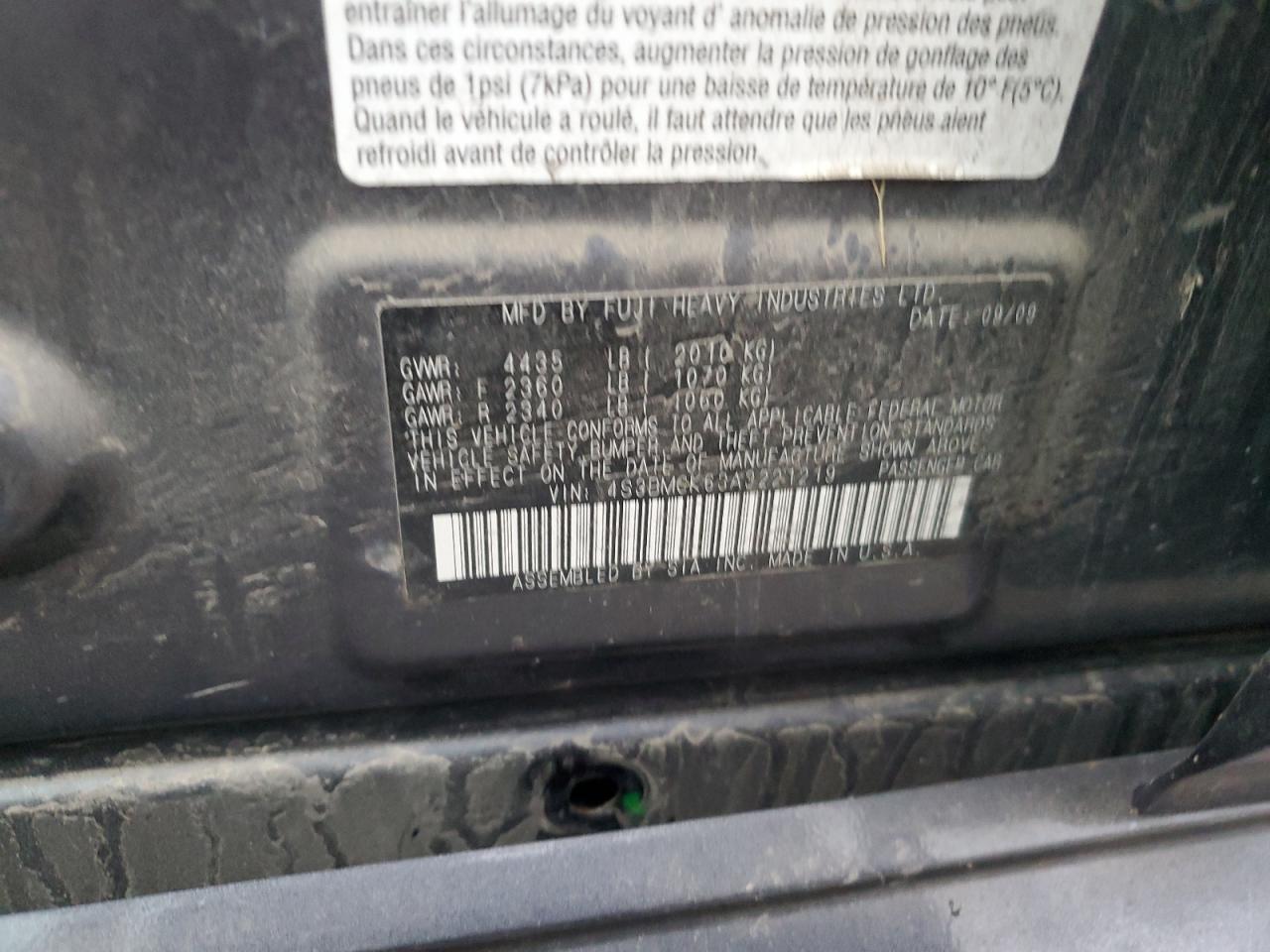 2010 SUBARU Legacy