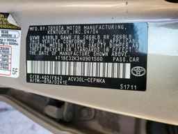 2004 TOYOTA CAMRY