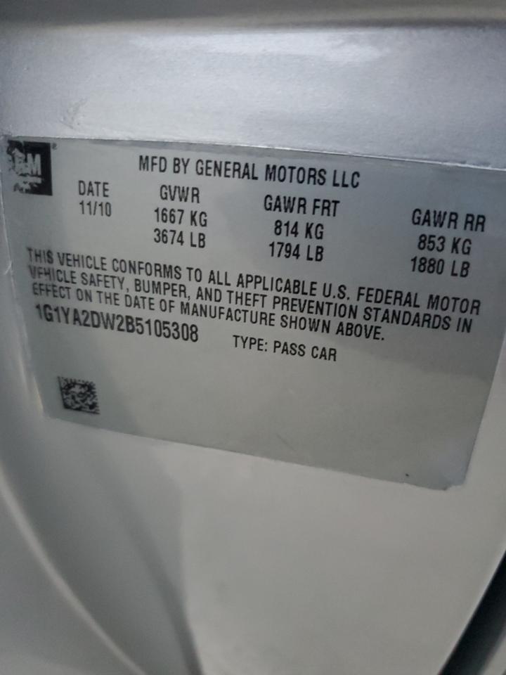 2011 CHEVROLET CORVETTE