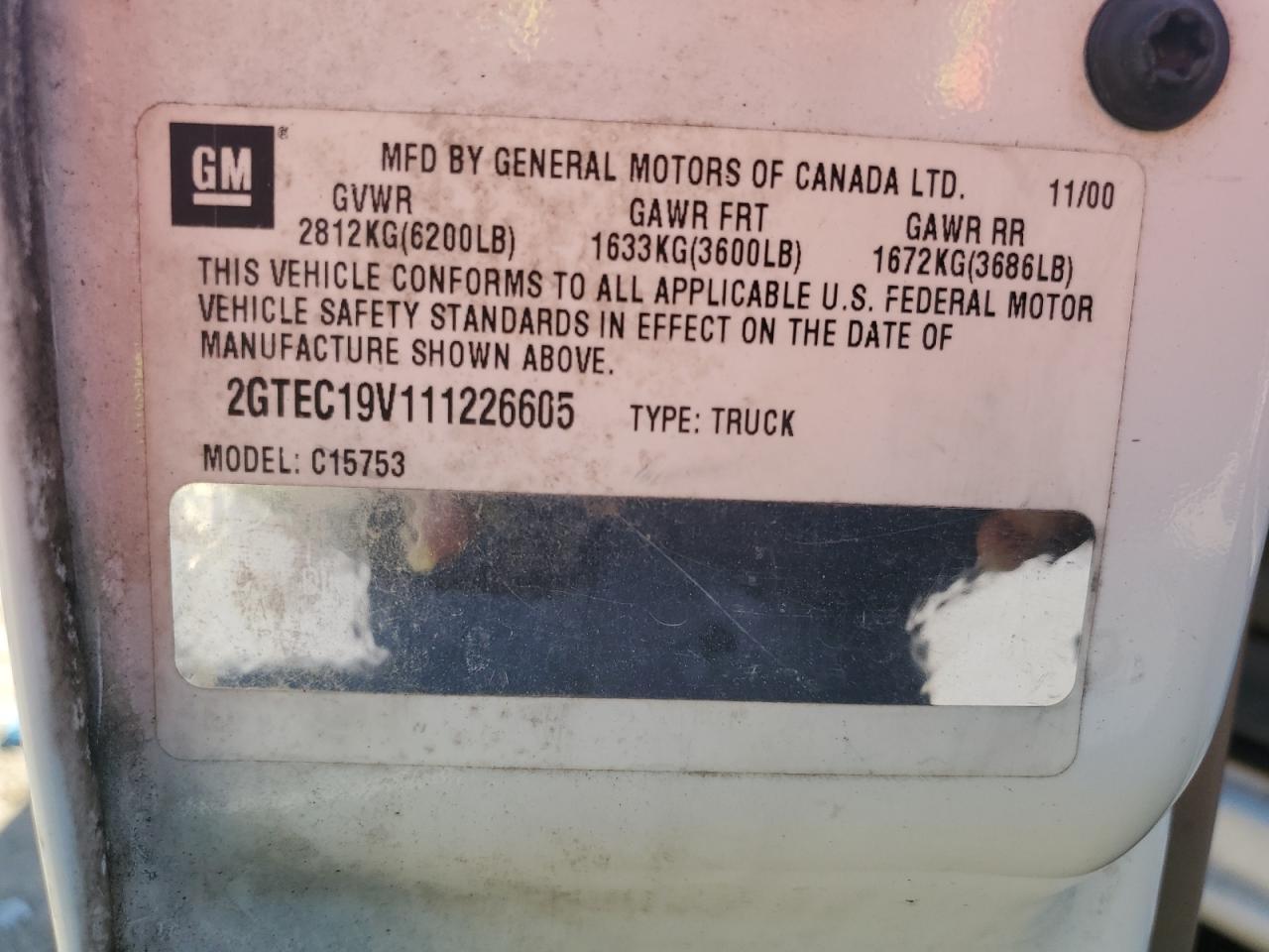 2001 GMC Sierra