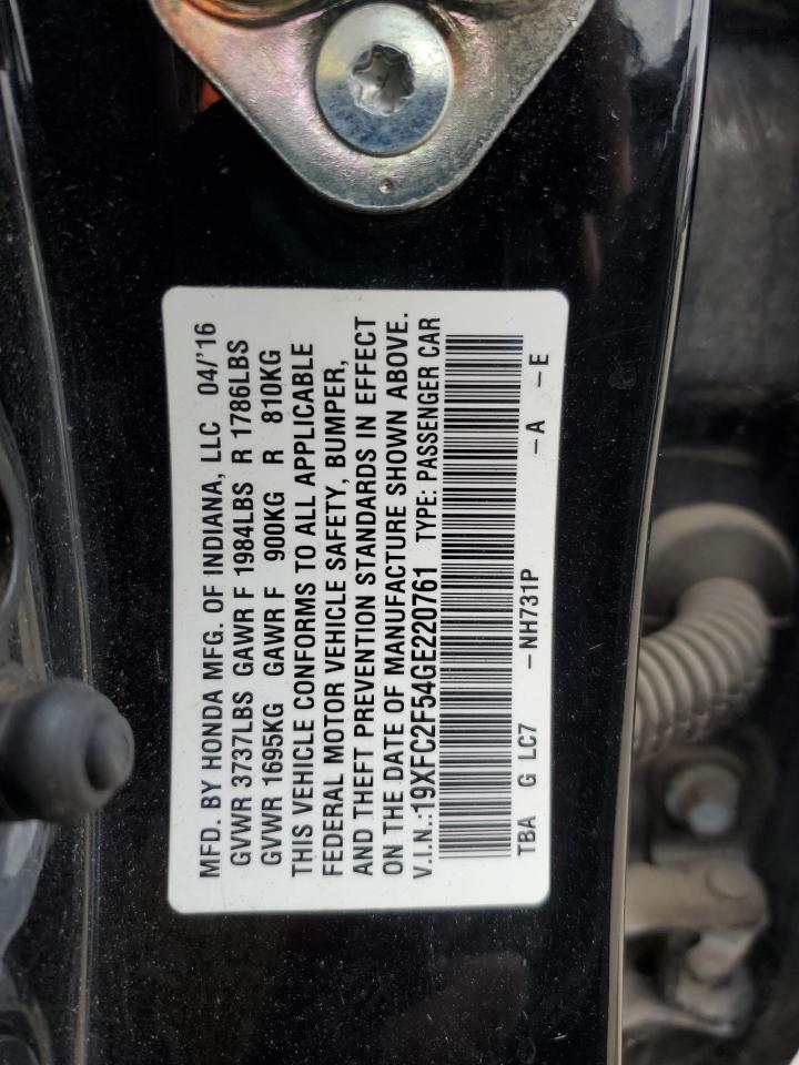 2016 HONDA CIVIC