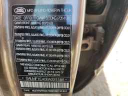 2011 LAND ROVER RANGE ROVER