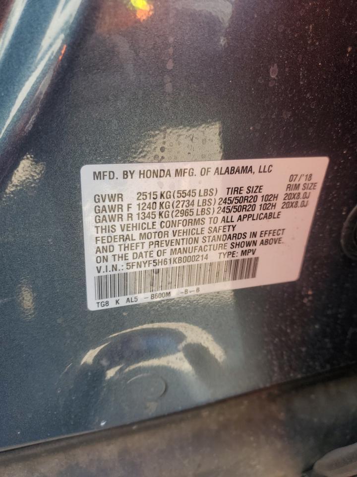 2019 HONDA PILOT