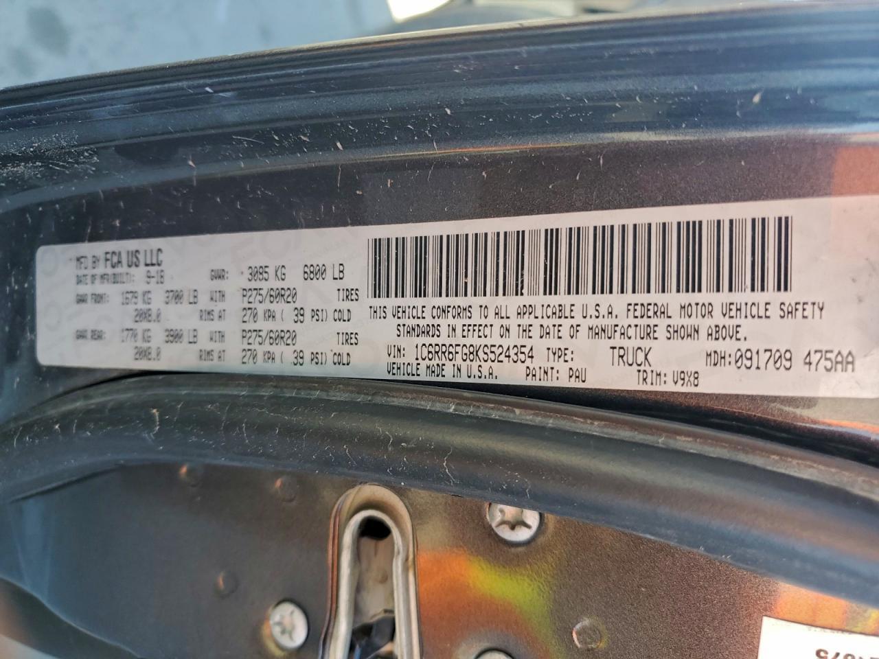 2019 RAM 1500