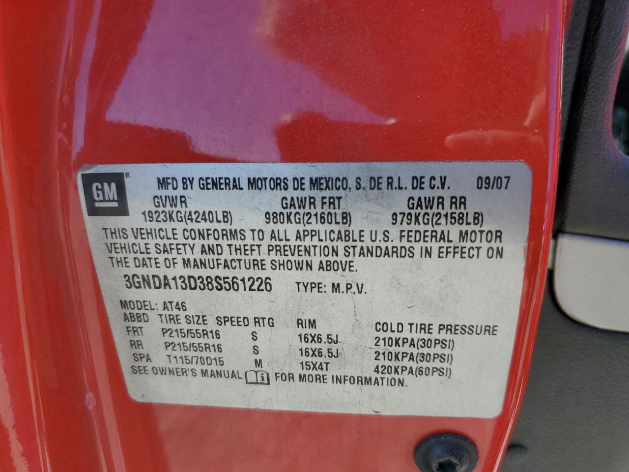 2008 CHEVROLET HHR