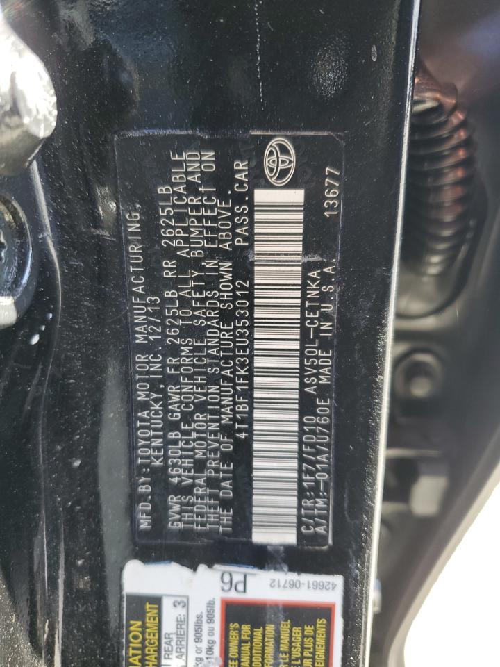 2014 TOYOTA CAMRY