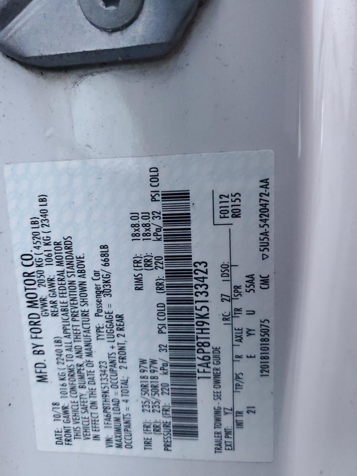 2019 FORD MUSTANG