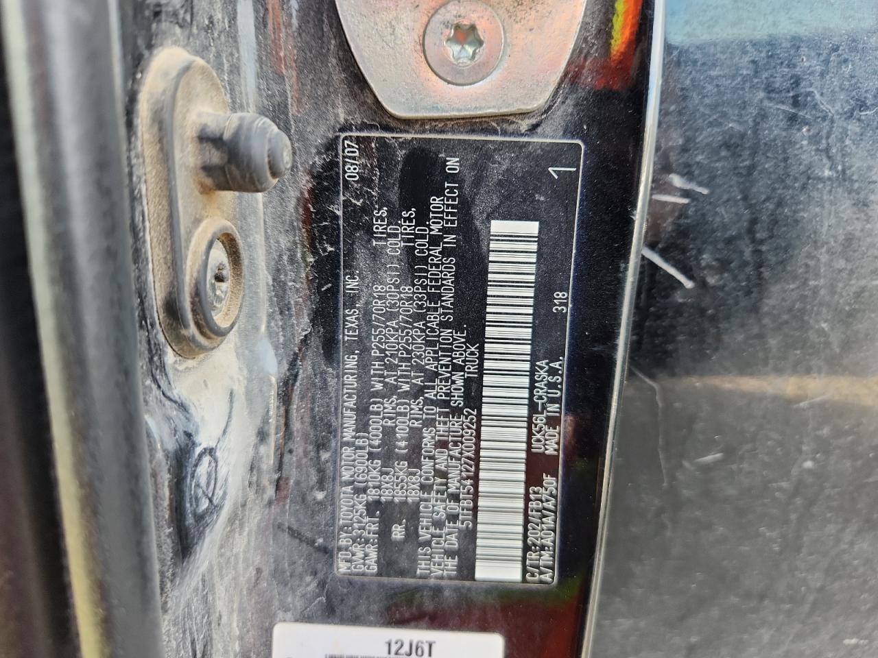 2007 TOYOTA TUNDRA