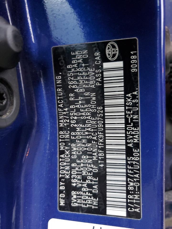 2015 TOYOTA CAMRY
