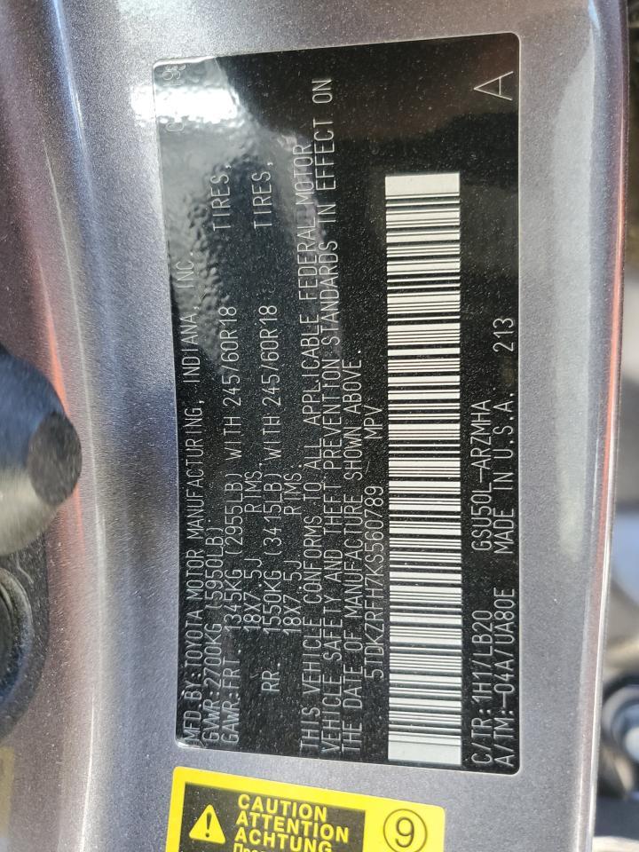 2019 TOYOTA HIGHLANDER