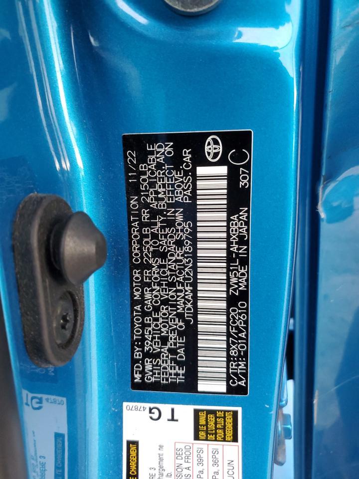 2022 TOYOTA PRIUS