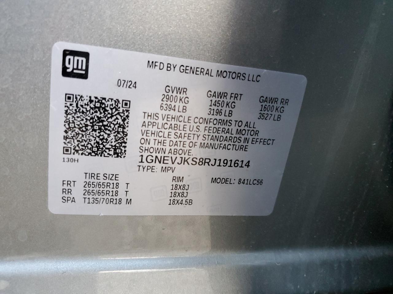 2024 CHEVROLET TRAVERSE