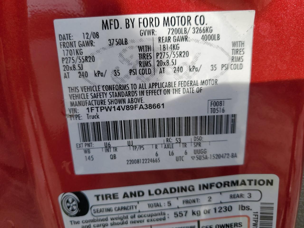 2009 FORD F-150
