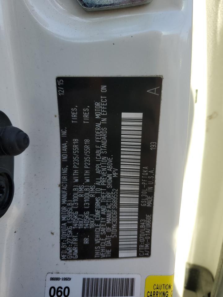 2015 TOYOTA SIENNA