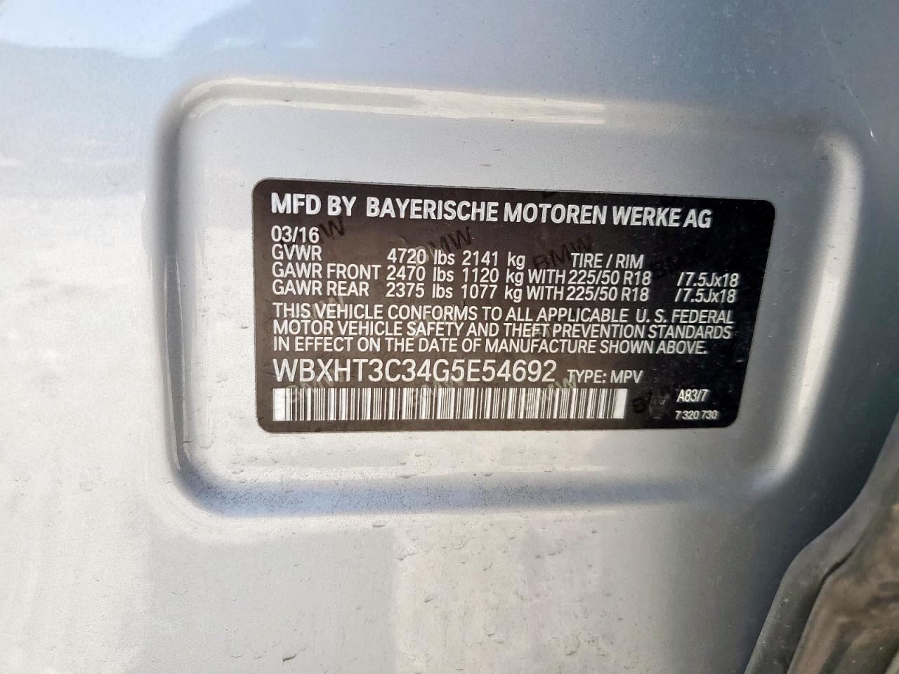 2016 BMW X1