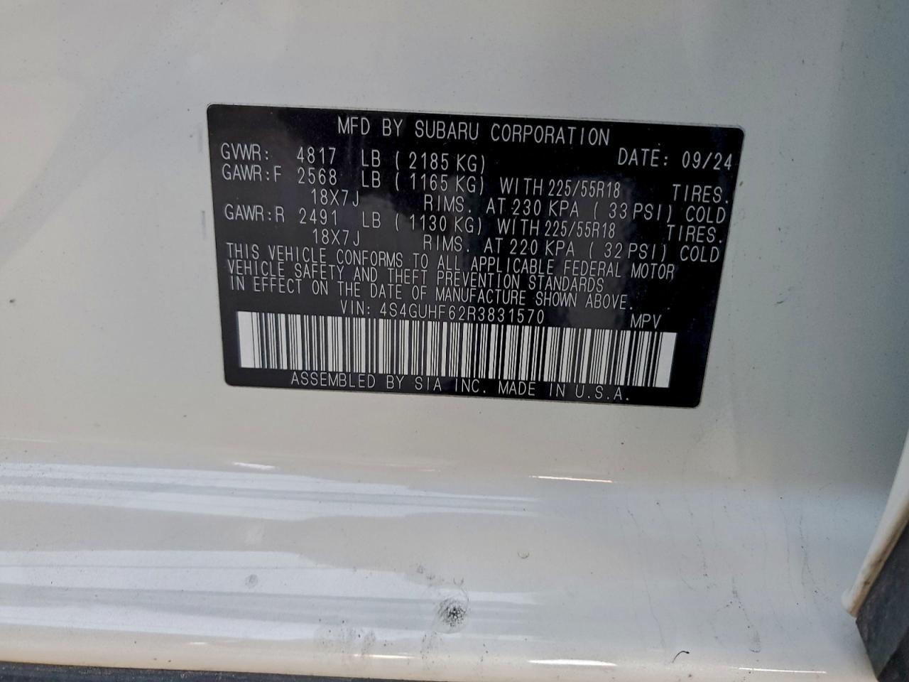 2024 SUBARU Crosstrek