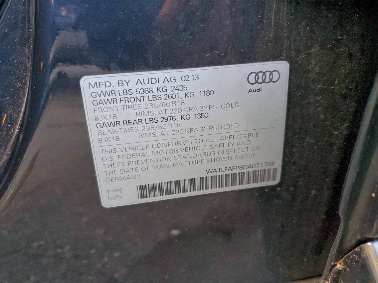 2013 AUDI Q5