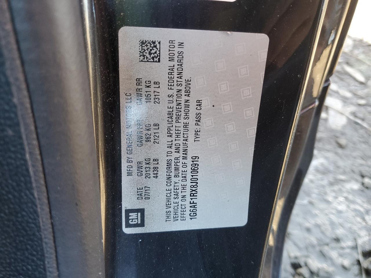 2018 CADILLAC ATS
