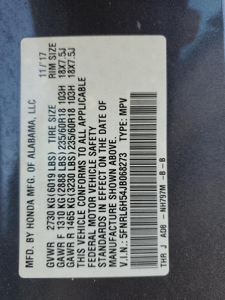 2018 HONDA ODYSSEY