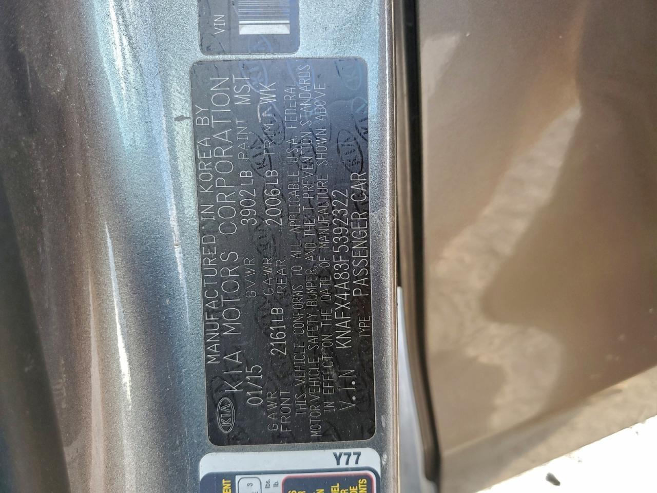 2015 KIA FORTE