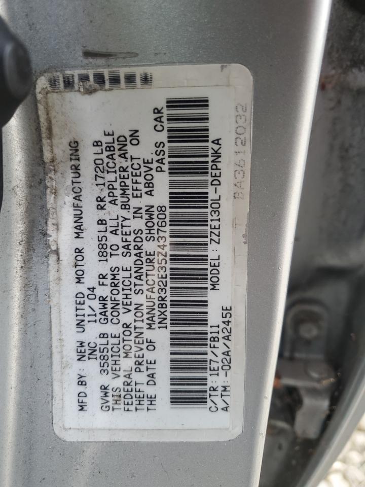 2005 TOYOTA COROLLA