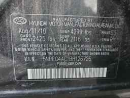 2011 HYUNDAI SONATA