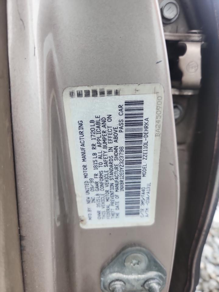 2000 TOYOTA COROLLA