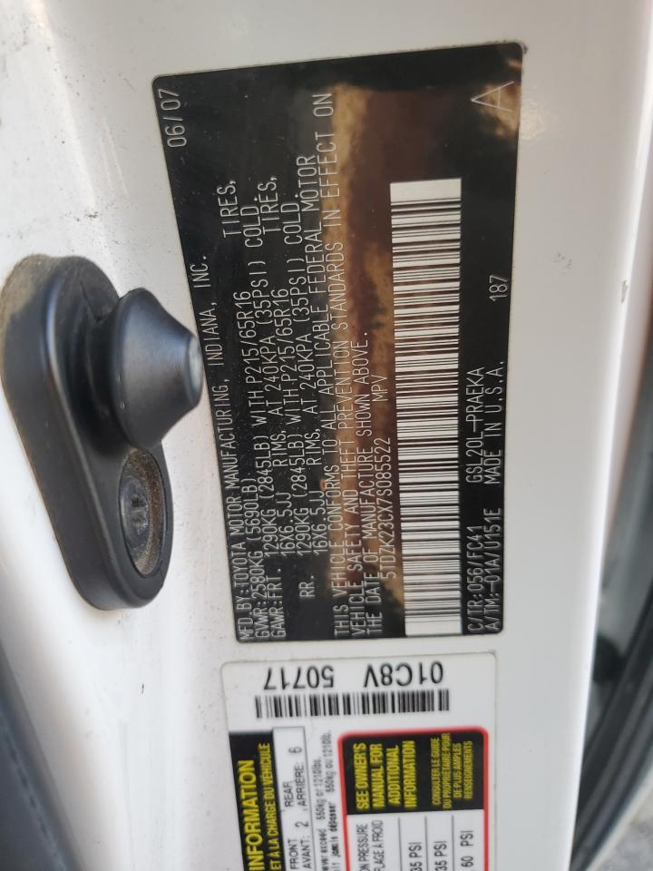 2007 TOYOTA SIENNA