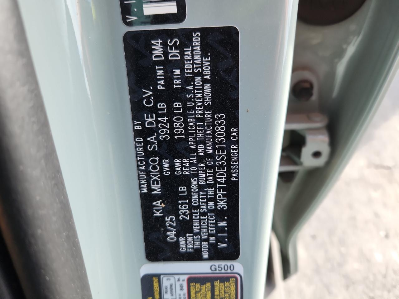 2025 KIA K4