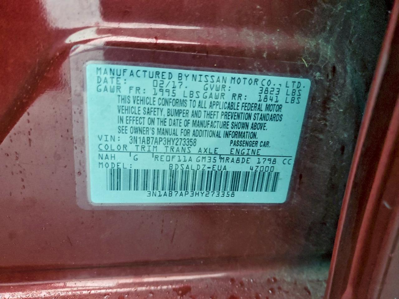 2017 NISSAN SENTRA