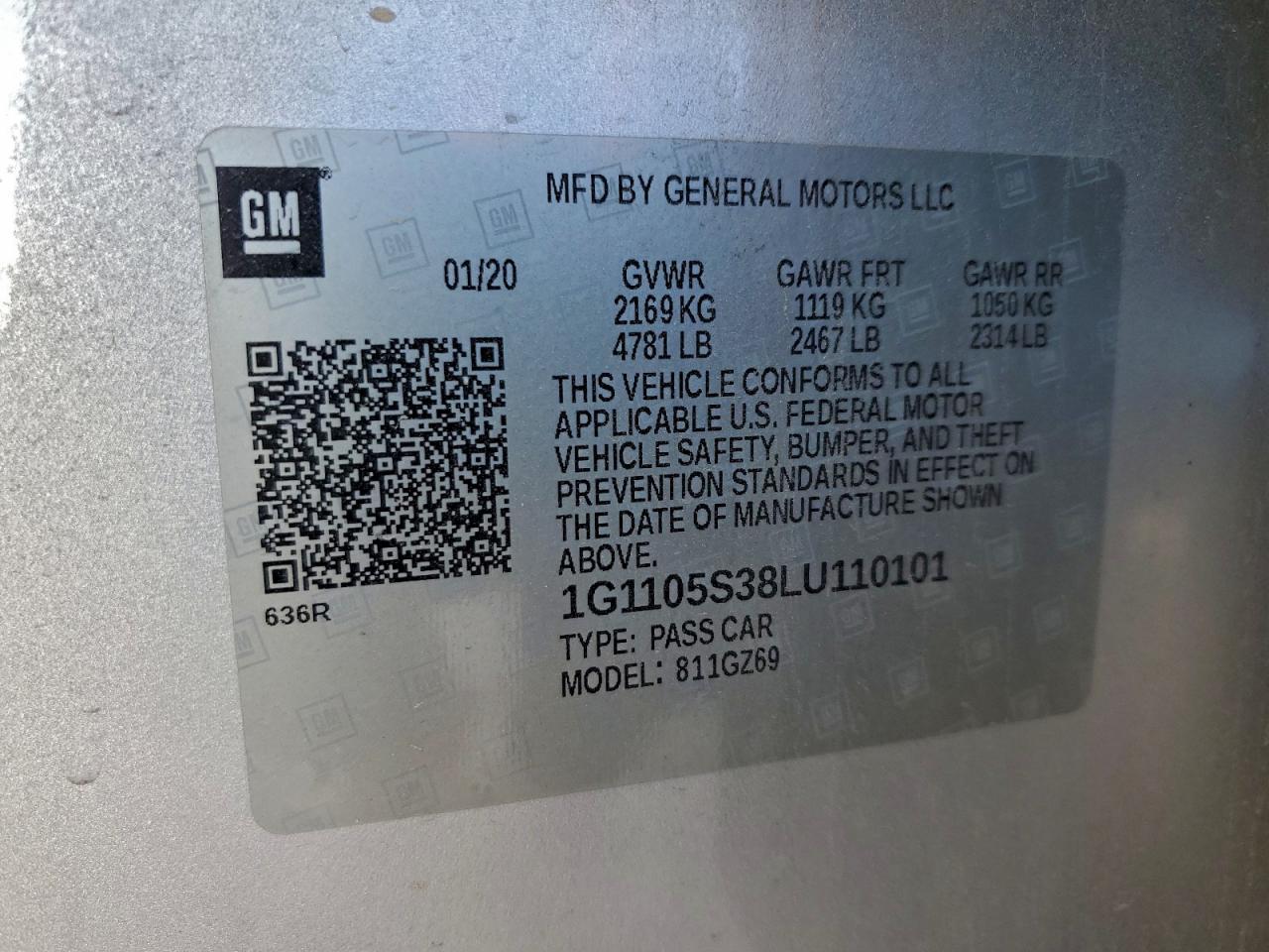 2020 CHEVROLET IMPALA