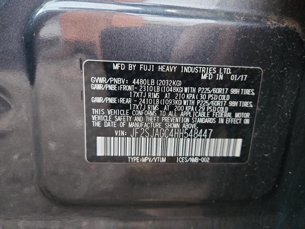 2017 SUBARU FORESTER