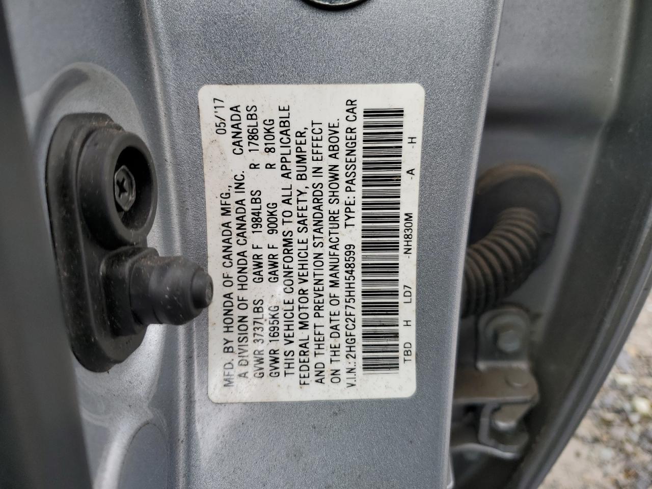 2017 HONDA CIVIC