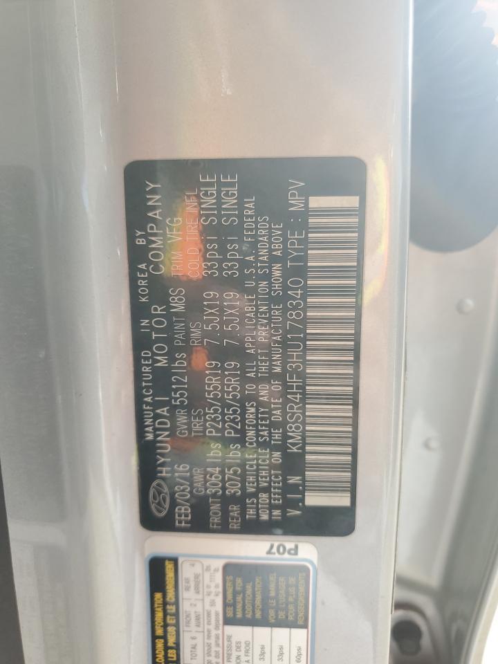 2017 HYUNDAI SANTA FE