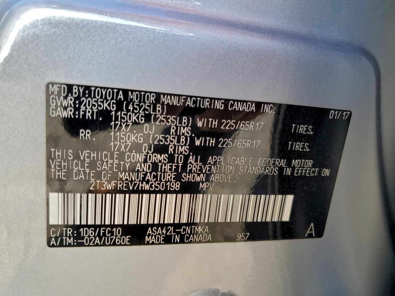 2017 TOYOTA RAV4