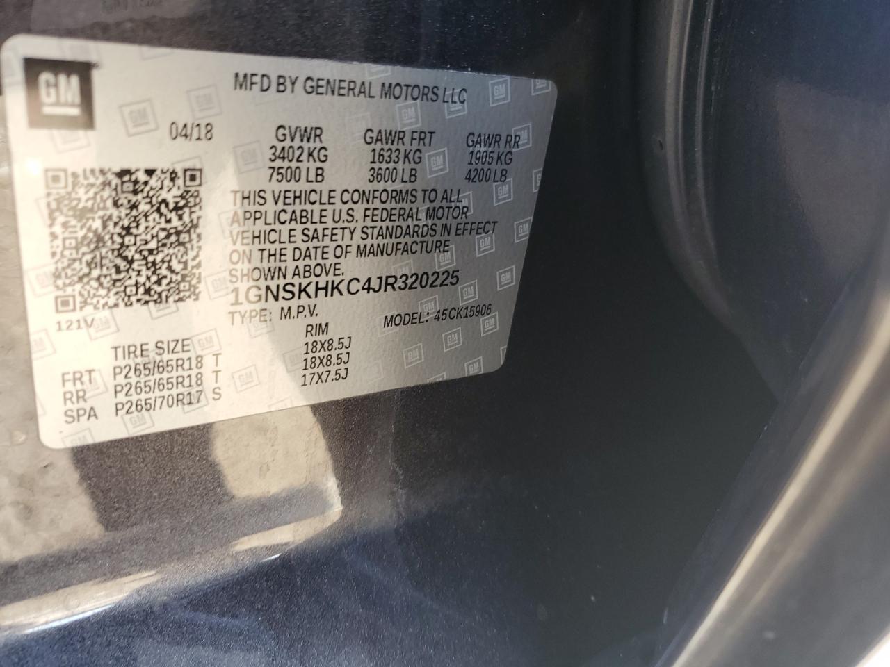 2018 CHEVROLET Suburban