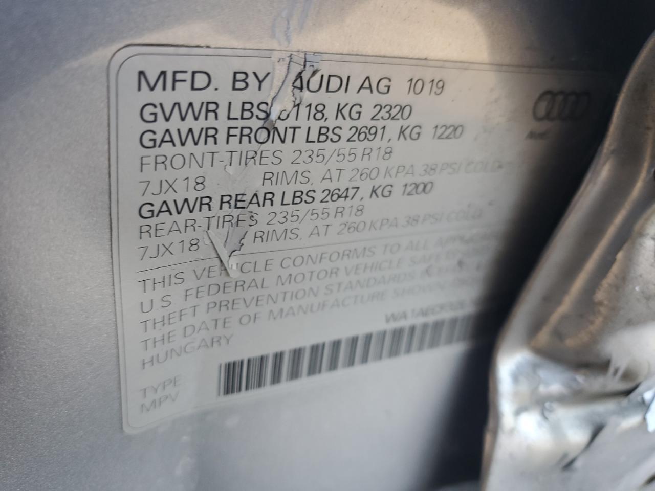 2020 AUDI Q3