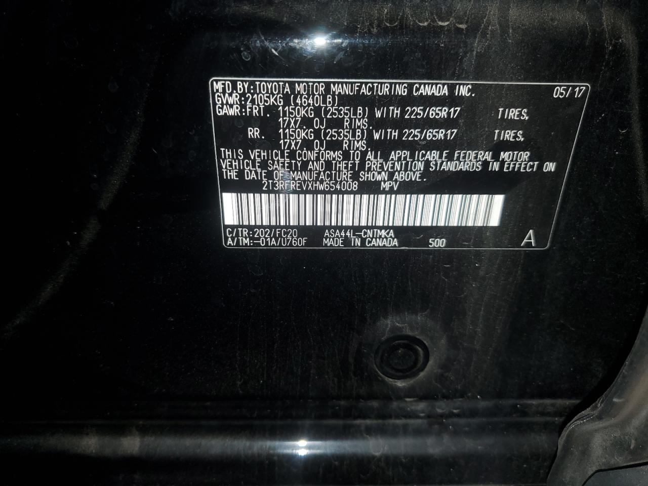 2017 TOYOTA RAV4