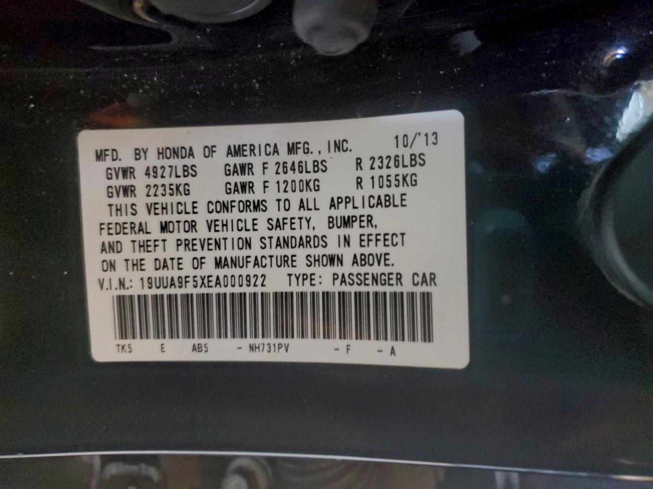 2014 ACURA TL