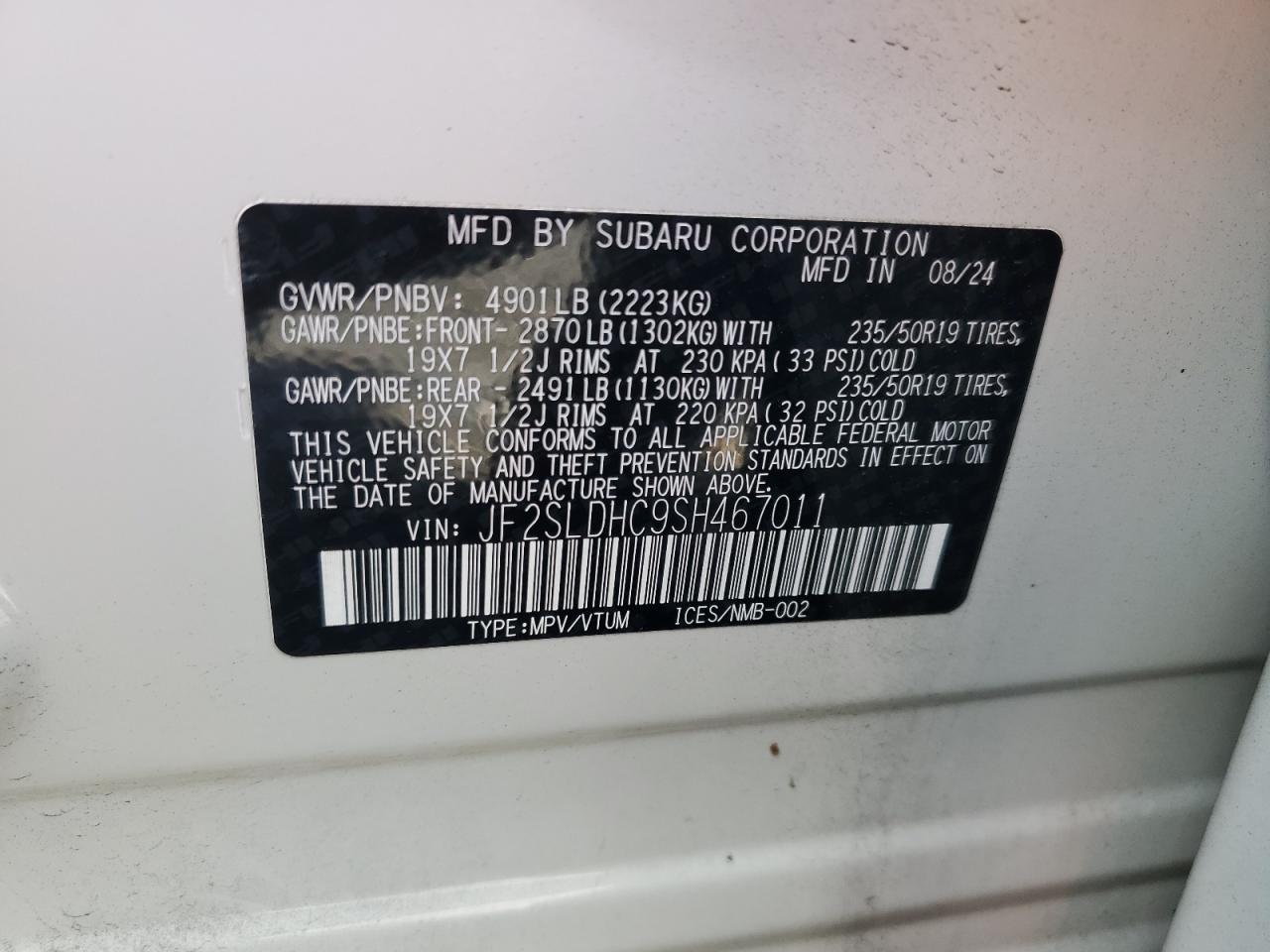 2025 SUBARU FORESTER