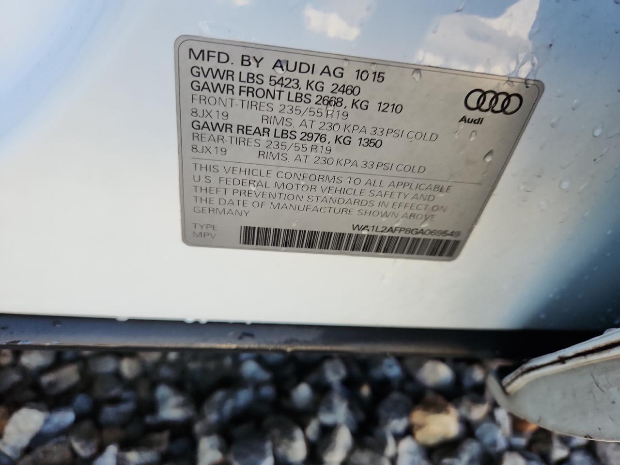 2016 AUDI Q5