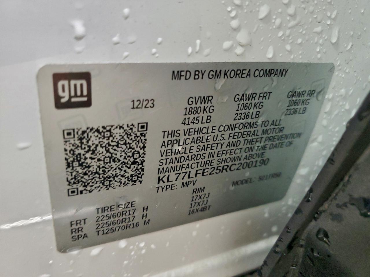 2024 CHEVROLET TRAX
