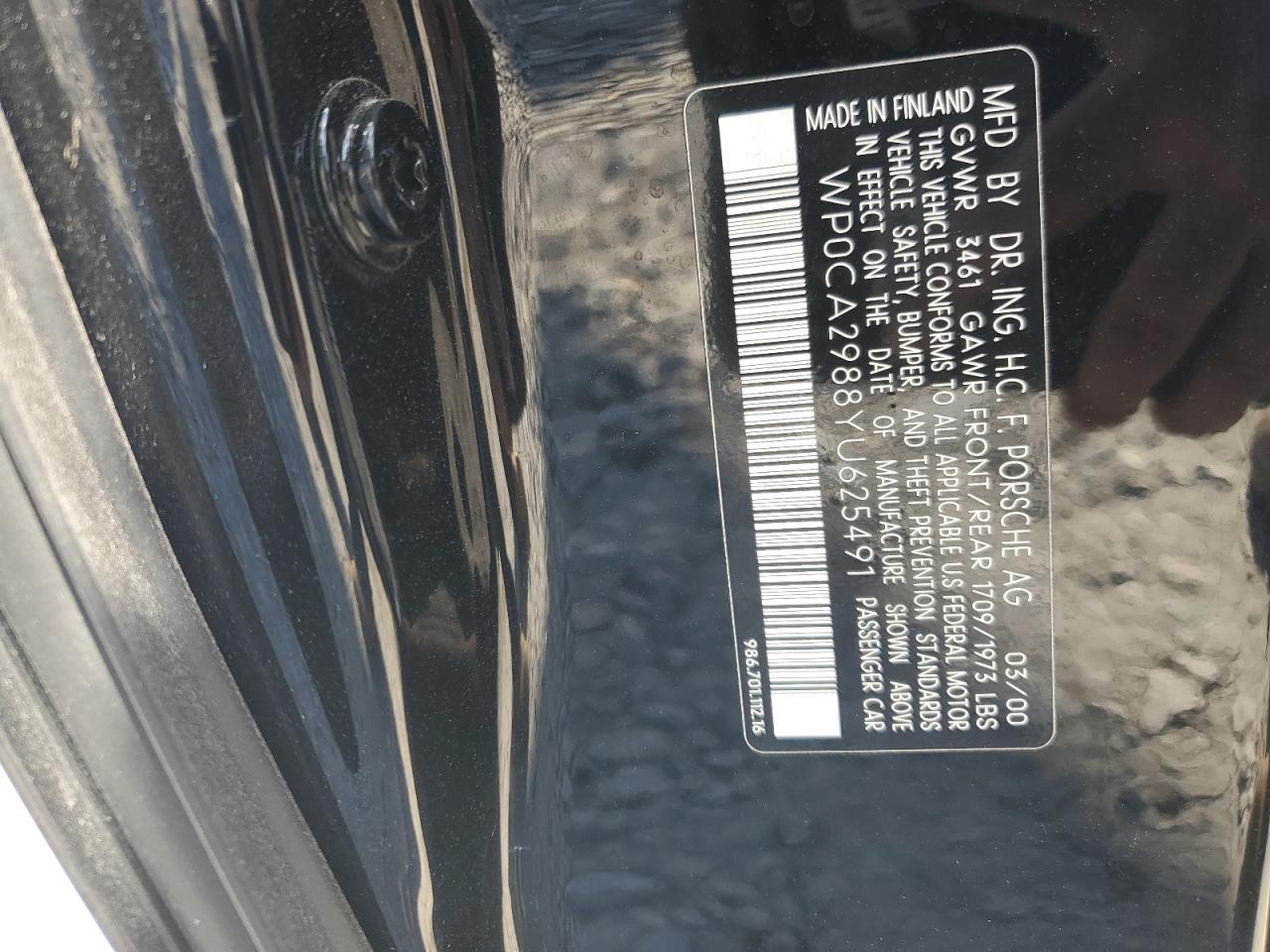 2000 PORSCHE Boxster