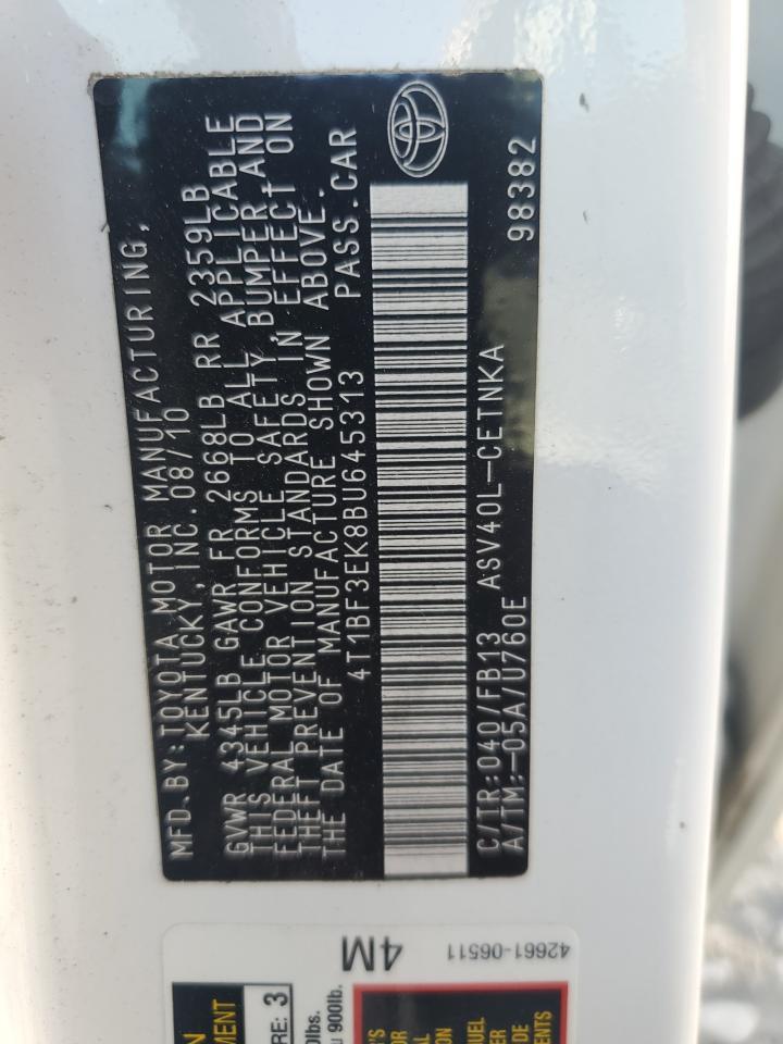 2011 TOYOTA CAMRY