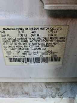 2007 NISSAN ALTIMA