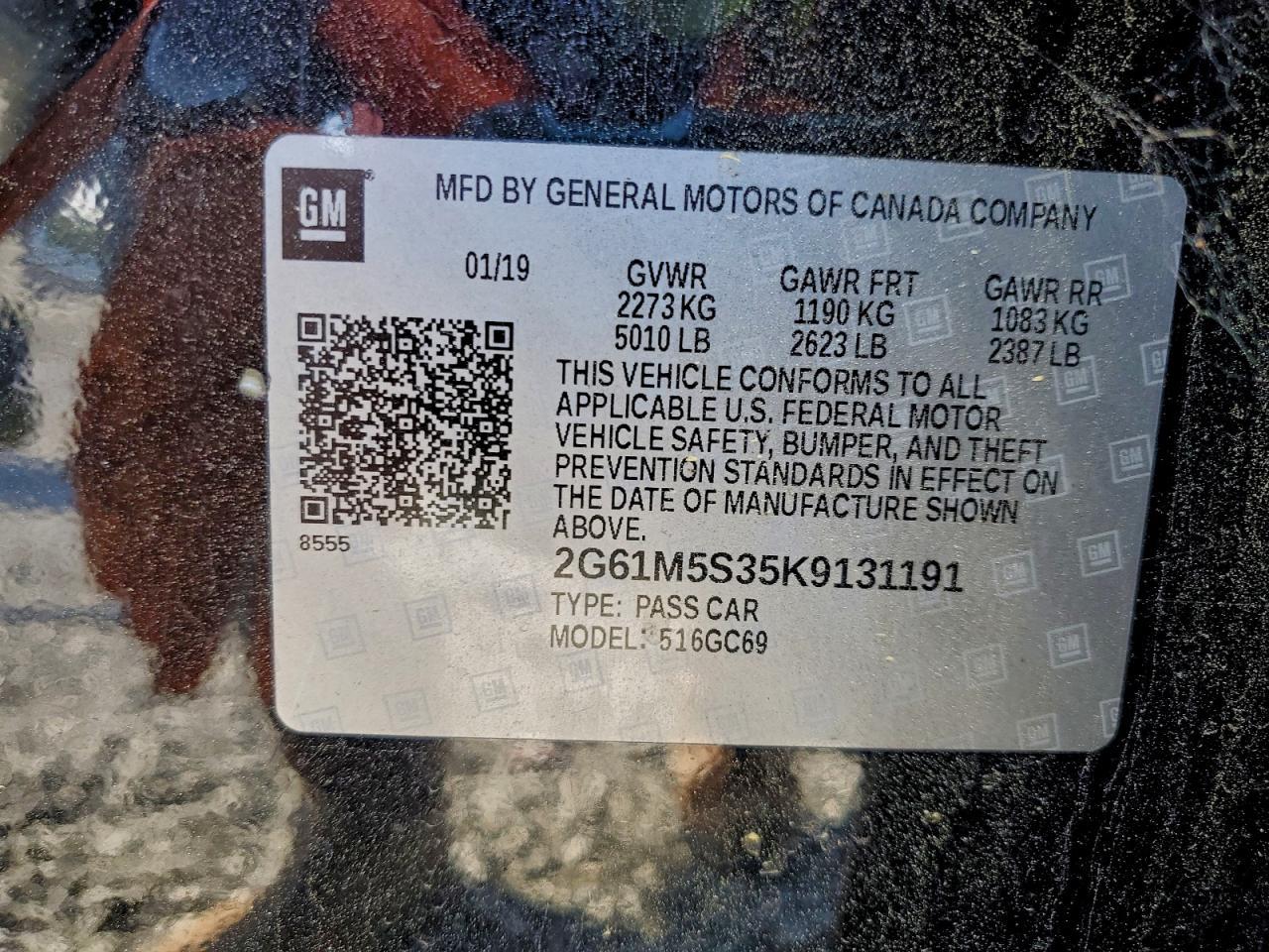 2019 CADILLAC XTS