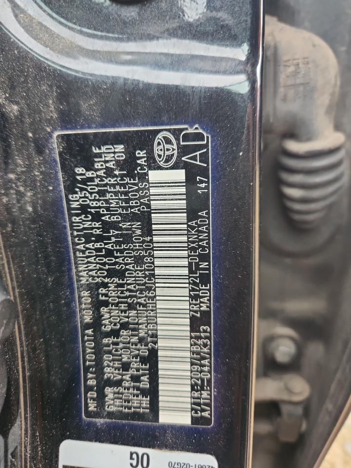 2018 TOYOTA COROLLA